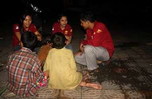 meeting new children on the streets