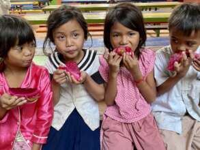 Fruit is a popular snack!