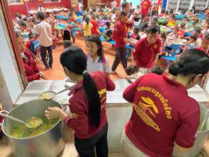 Hundreds of students provided with meals