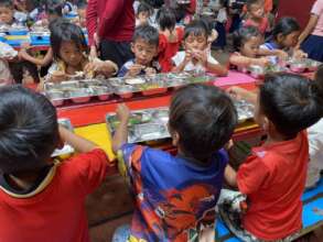 Hundreds of children have lunch every day at MT