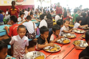 Lunchtime at M'Lop Tapang's Education Center