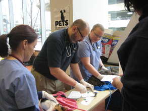 Dr. Ford at a sponsored wellness clinic