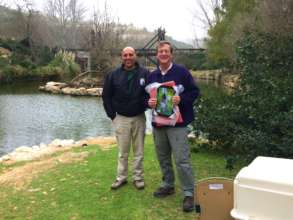 Diving duck release by the Chairman of EAZA