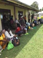 Guardians to our students waiting for food