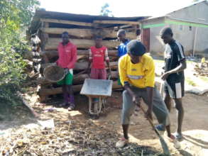 students  helping with chores at the institution