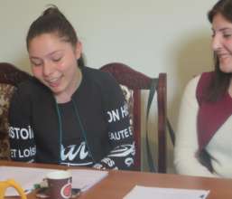 Yana during the training