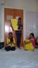 Women on Wheels trainee Navina presents her views
