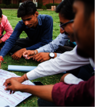 Men for Gender Justice during a triaing