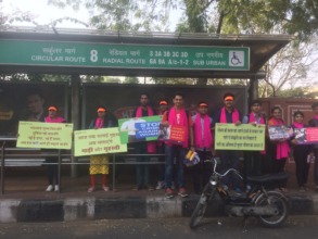Men for Gender Justice group at a rally