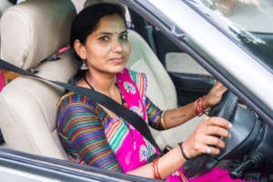 Women on Wheels trainee Lata in Delhi