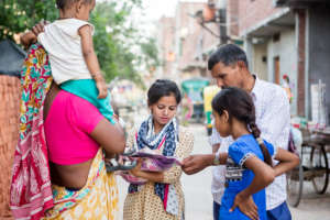 Parvaz programme community leader at work