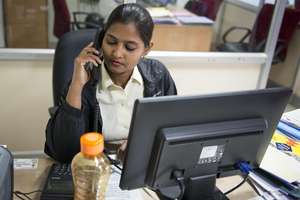 Chand working as an instructor