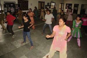 Our trainees at a self defense class