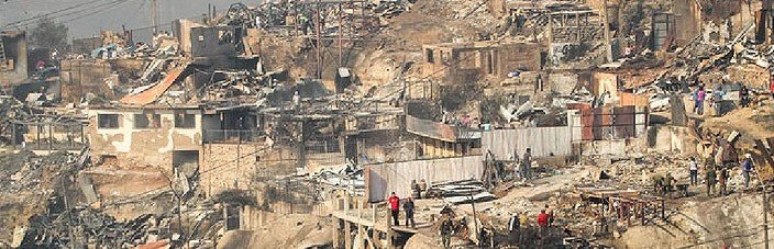 Supporting victims of the fire in Valparaiso-Chile