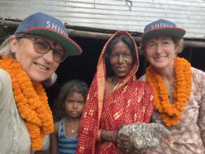 With one of our new poultry farmers in Bihar