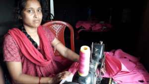 Women have been employed making masks