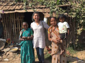 Shivia trustee Yasmine visiting PDS farmers