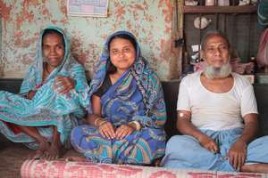 One of our farmer families on PDS