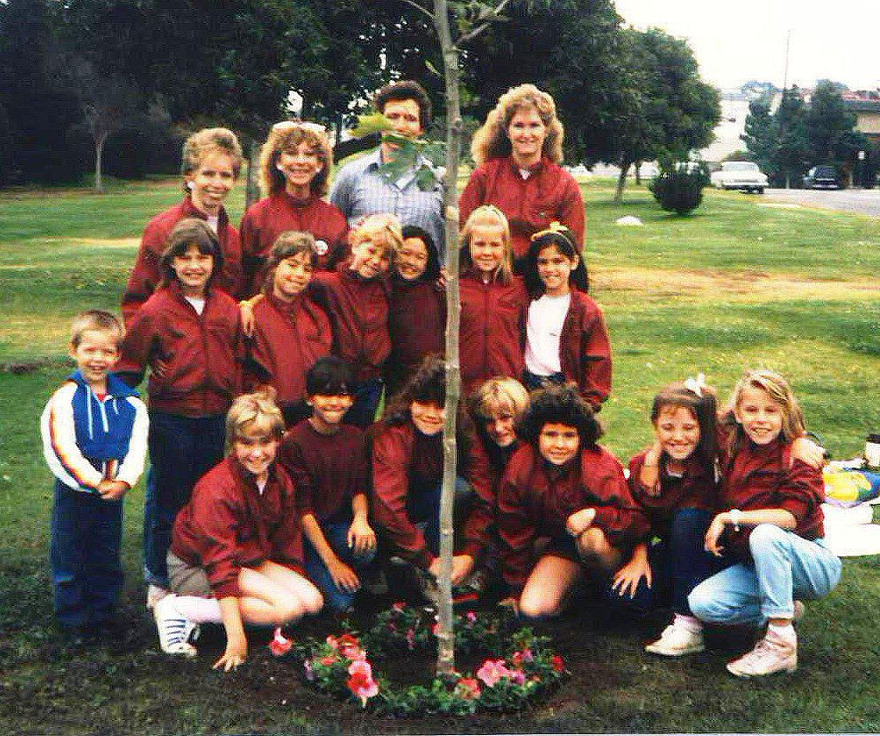 1st Generation of Tree Musketeers planting Marcie