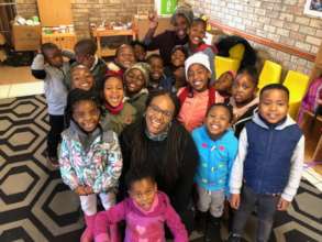 Jonique and Teacher Caroline's class