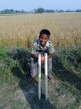 Govind sharpening up his wicket keeping skills