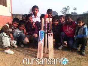 Kids With Cricket Bats
