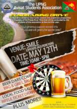 UPNG Avisat (Sepik River) club fundraising flyer