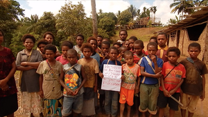 Tangu Primary School students take a stand.
