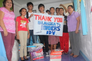 Kids and teachers send their thanks