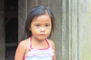 Three year old Erica lives in Matin-ao