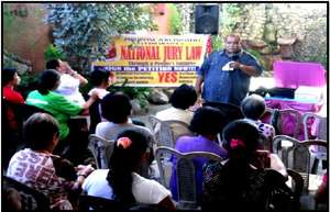Ptr T discussing Jury System to Maguindanao Women