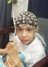Max getting an EEG at one of our Clinics
