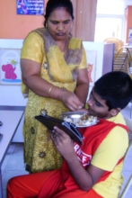 Mid day meals for disabled children