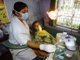 patient undergoing dental treatment in our centre