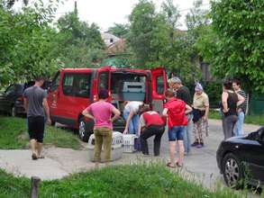 picking up animals from villages