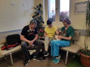 rescue family at Center of Hope to see Maiu