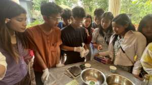 Soap making training for social enterprise at cafe