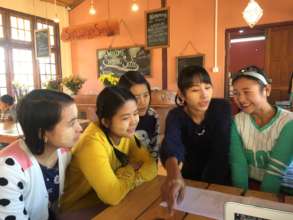 Meeting with our first group of teacher interns!