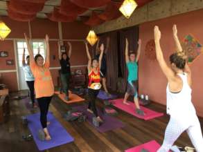 Local and foreigners in our new yoga classes!