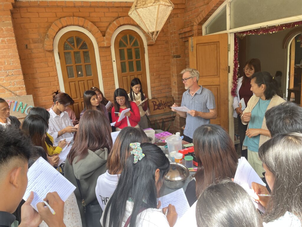 Natural soap making workshop for local youth
