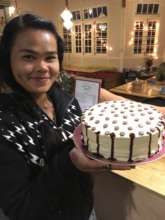 Aye Aung with new cake designs!