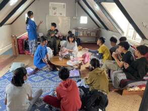 Our hands-on English language classes mixed ages