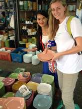 Gracie and Aye Aung in Bangkok for cafe shopping