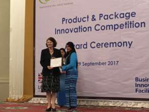 Aye Aung winning PPIC Award for Cafe!