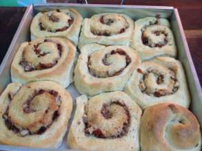 One of our new products; Cinnamon Rolls