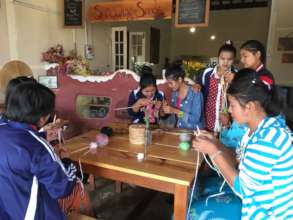 Handicraft training in crochet, knitting & sewing