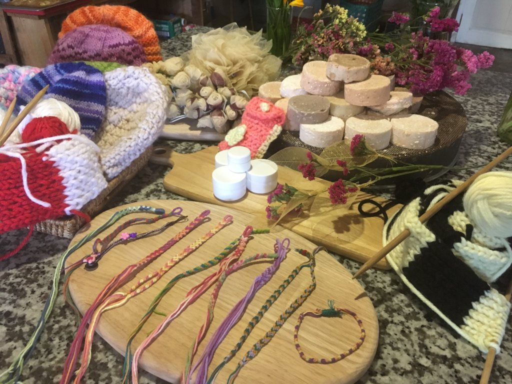 Some of the new crafts and products for Eco Shop