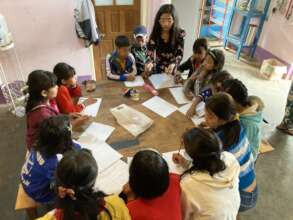 Exchange with camp kids from the village to Kalaw