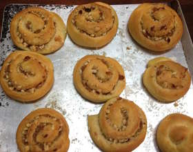 Homemade Walnut Cinnamon Rolls