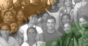 Deepa with Bollywood star Amir Khan